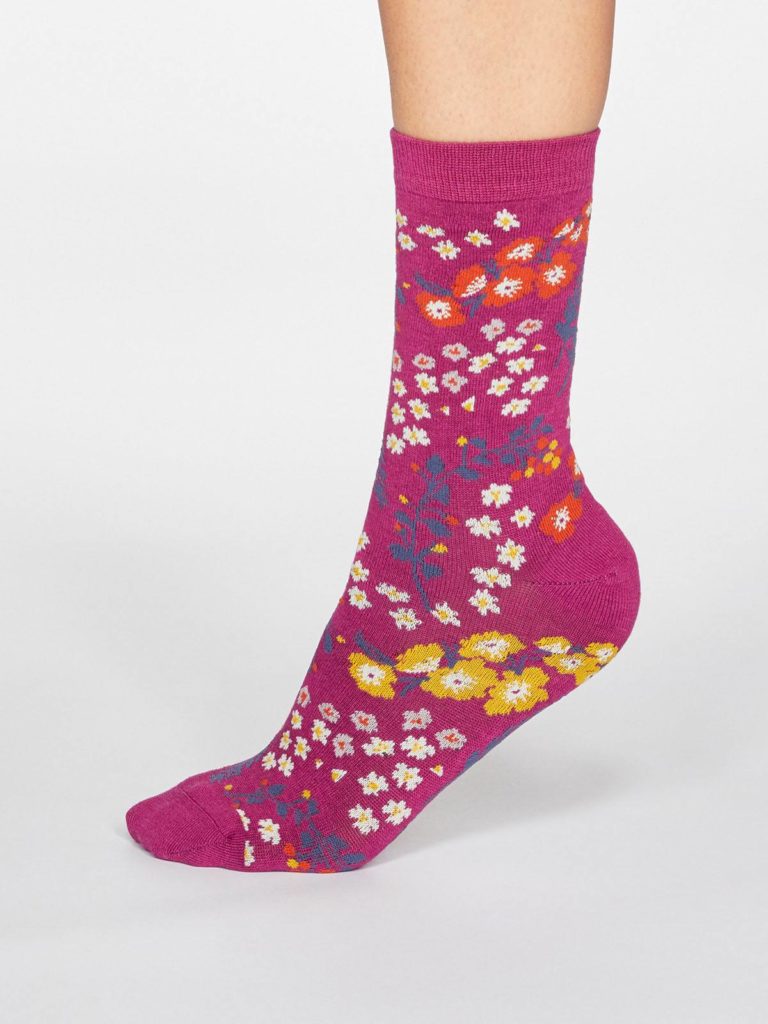 Thought dárkové trojbalení dámských ponožek rozalia floral