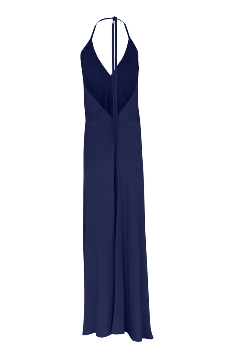 Suite13 maxi tencelové šaty daphne dark blue