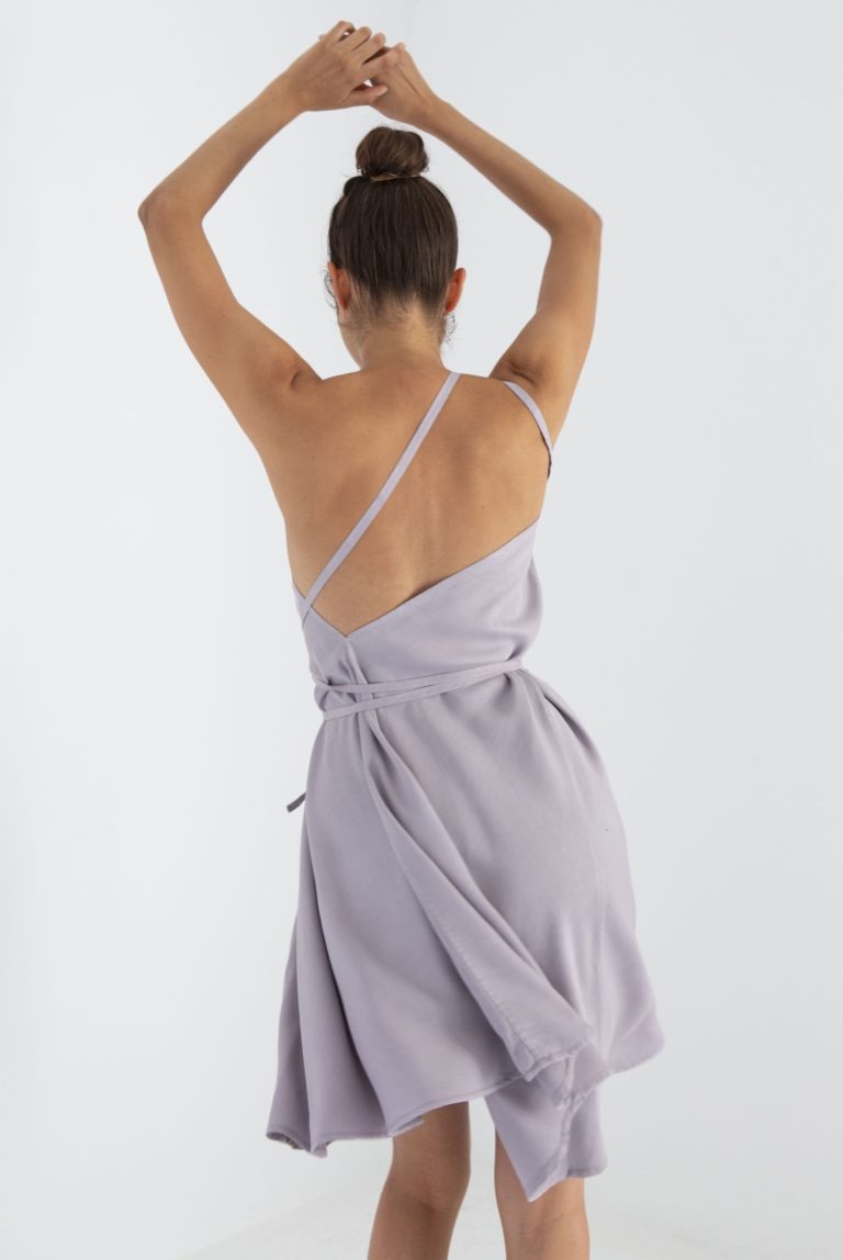 Suite13 tencelové šaty daphne lavanda krátké