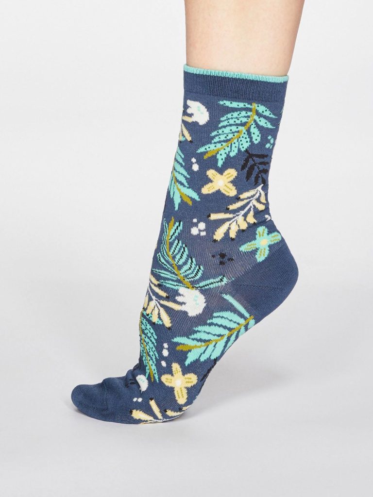 Thought dámské bambusové ponožky nelly modré