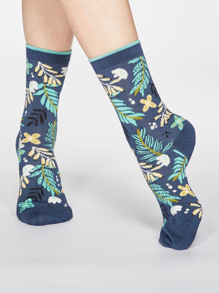 Thought dámské bambusové ponožky nelly modré