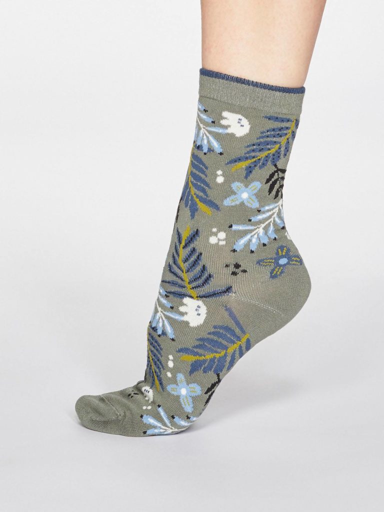 Thought dámské bambusové ponožky nelly zelené