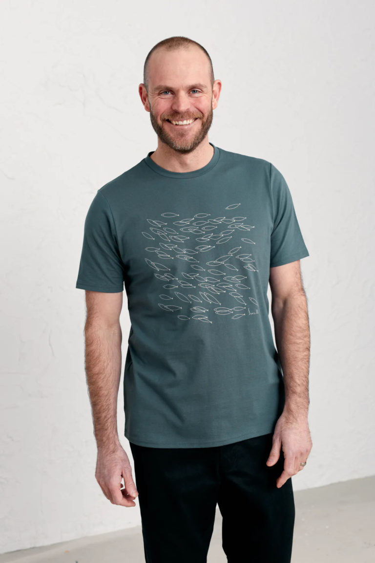 Seasalt Cornwall pánské tričko midwatch shoal z bio bavlny