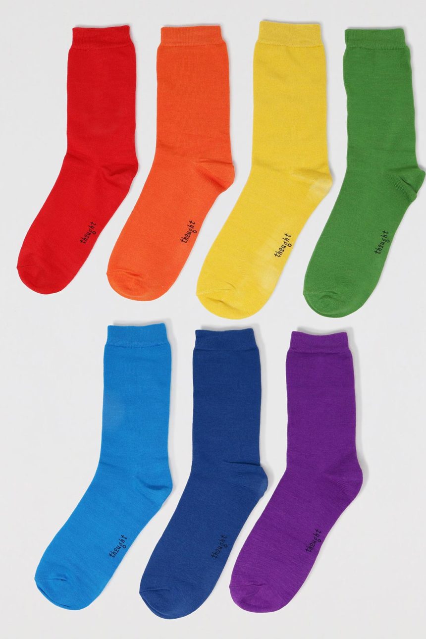 Thought dárkové balení dámských ponožek colours of the rainbow