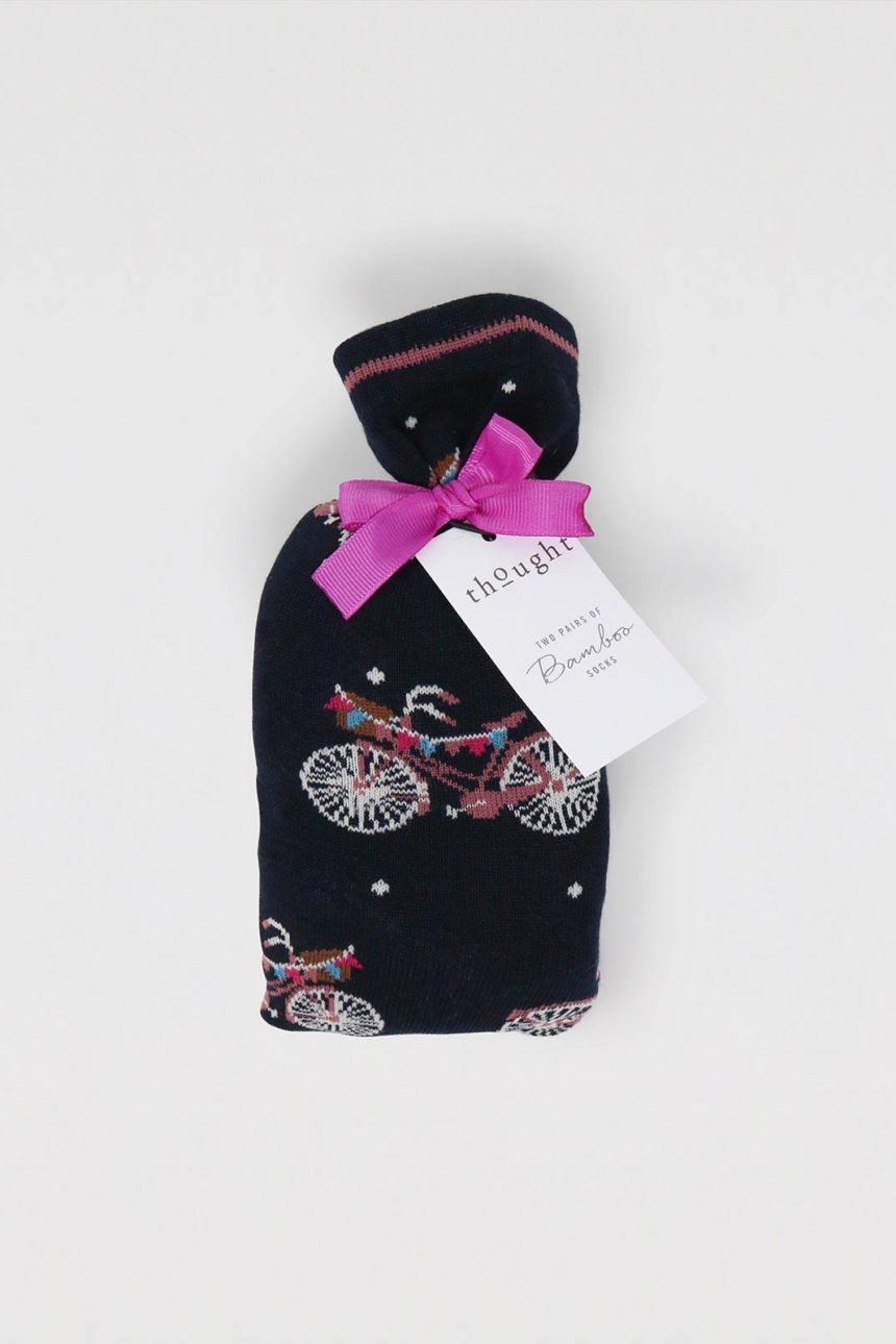 Thought dárkové dvojbalení dámských ponožek velma bicycle