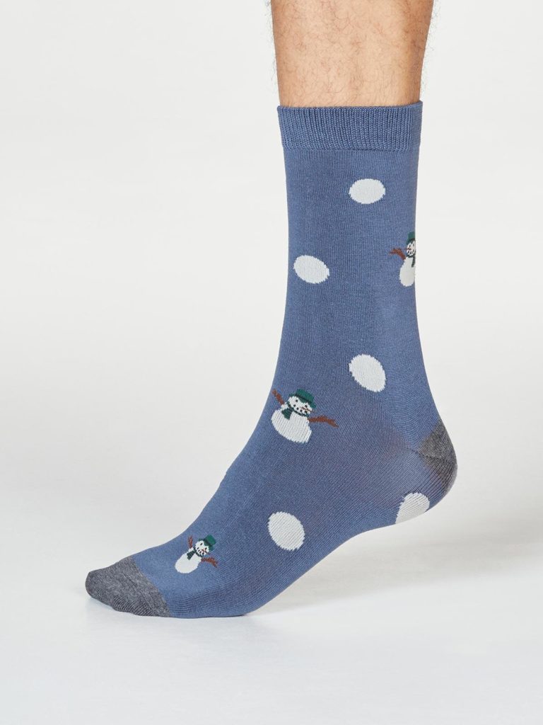 Thought pánské ponožky markus snowman sv. modré