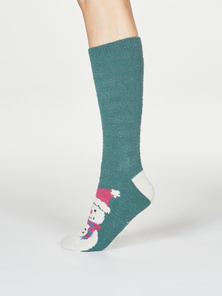 Thought dámské vánoční ponožky ella zelené
