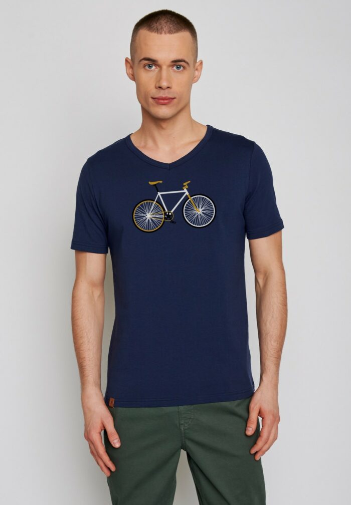 Greenbomb tričko bike easy modré