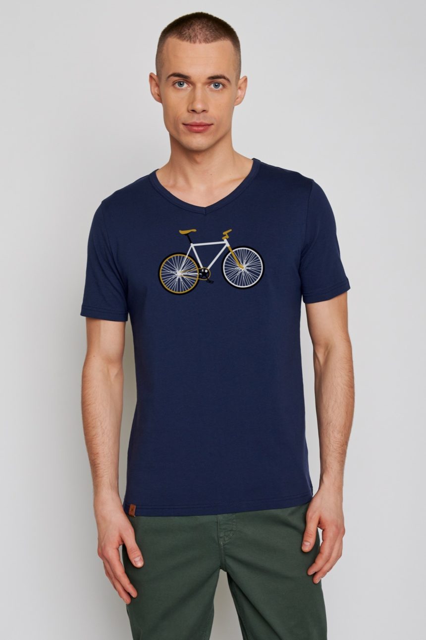 Greenbomb tričko bike easy modré