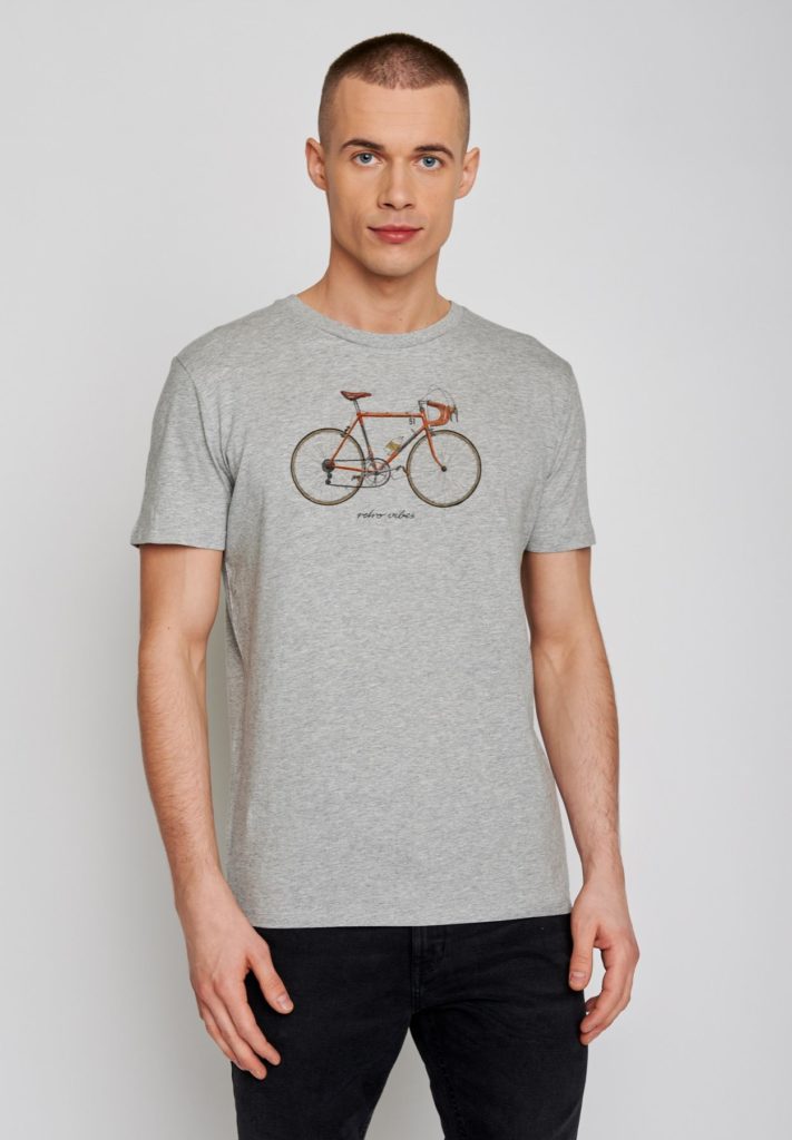 Greenbomb tričko bike 51 šedé