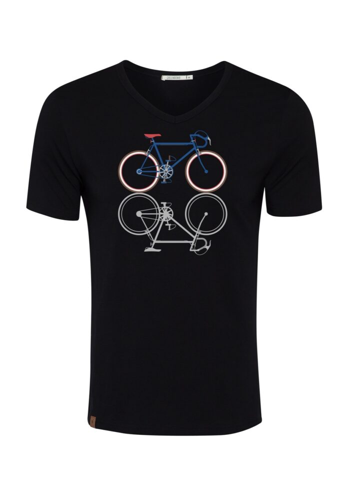 Greenbomb tričko bike shape černé