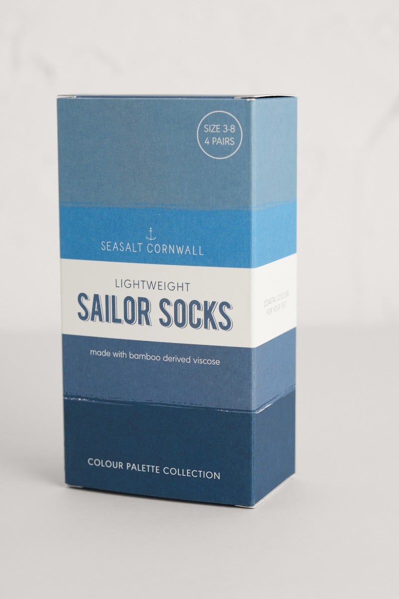 Seasalt Cornwall dárkové balení dámských ponožek sailor maer dark lake