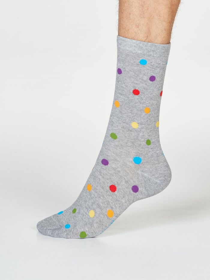 Thought pánské ponožky rainbow spot gray
