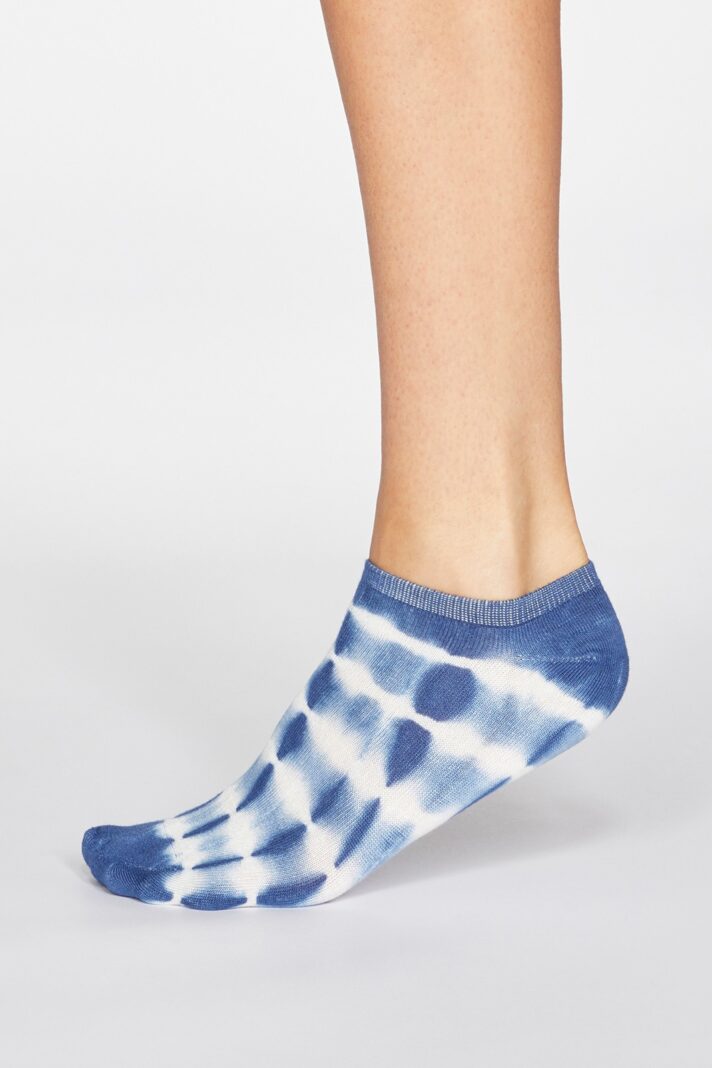 Thought dámské bambusové ponožky dip dye mineral blue