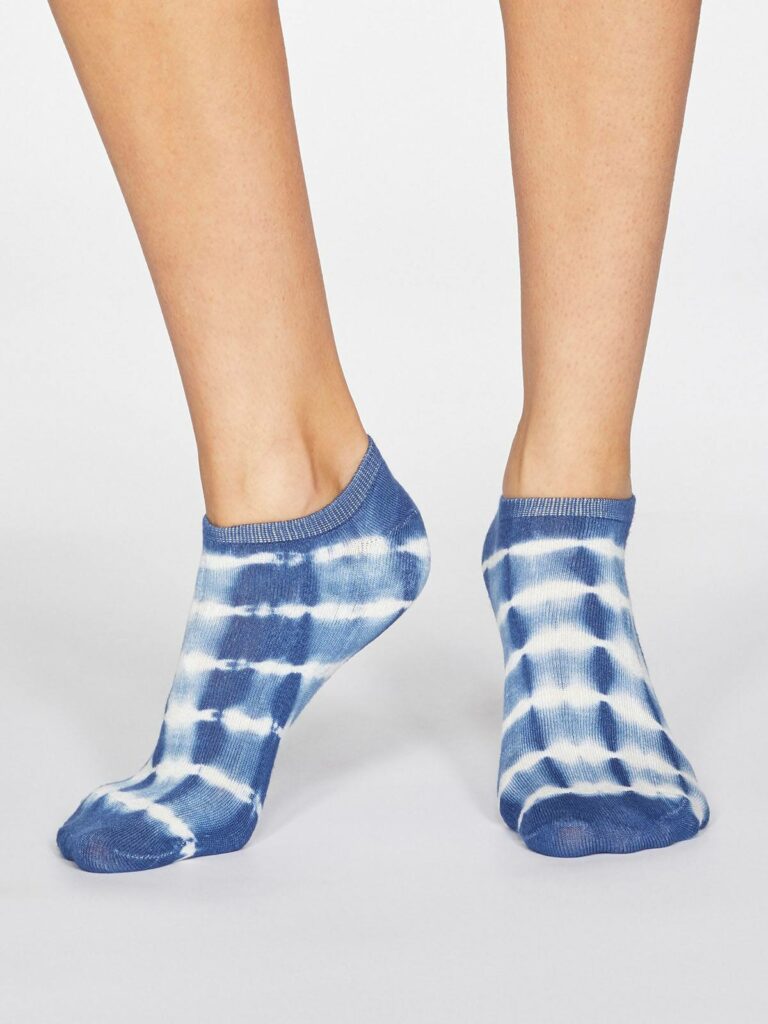 Thought dámské bambusové ponožky dip dye mineral blue