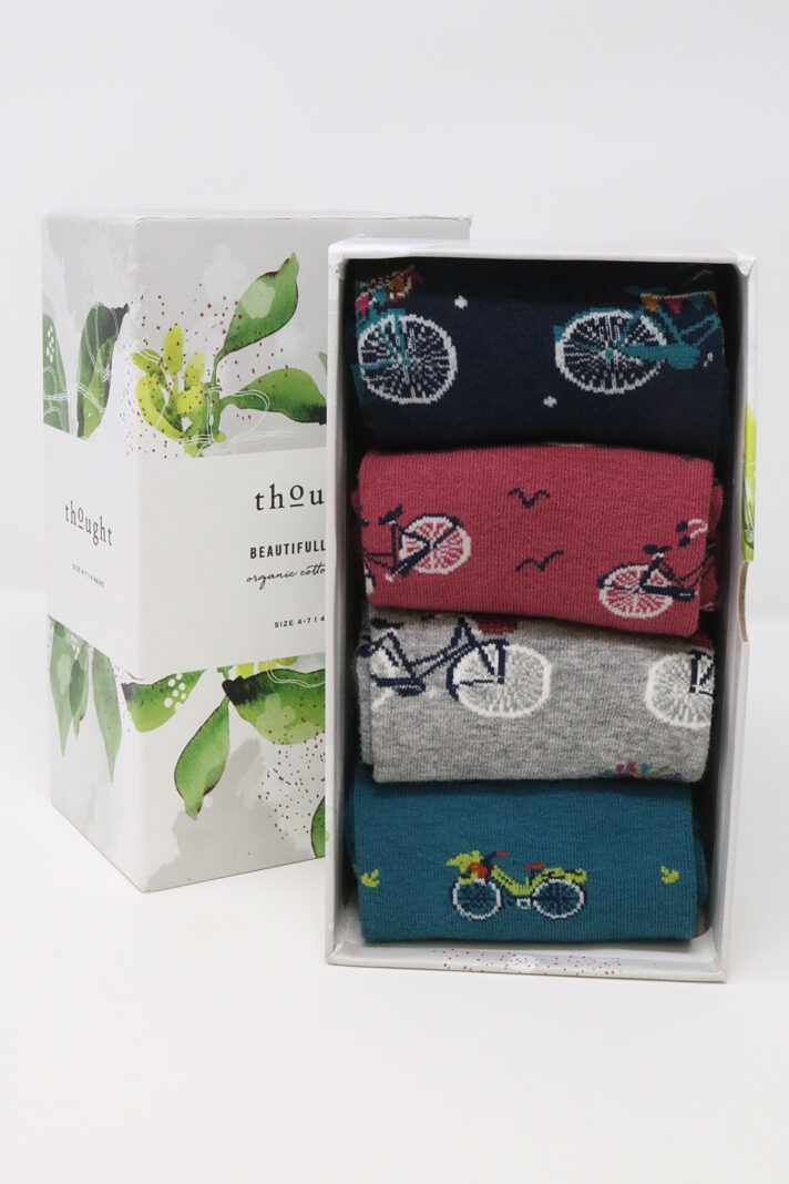 Thought dárkové balení dámských ponožek birds & flowers bicycle