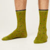 Thought pánské ponožky spotty olive green
