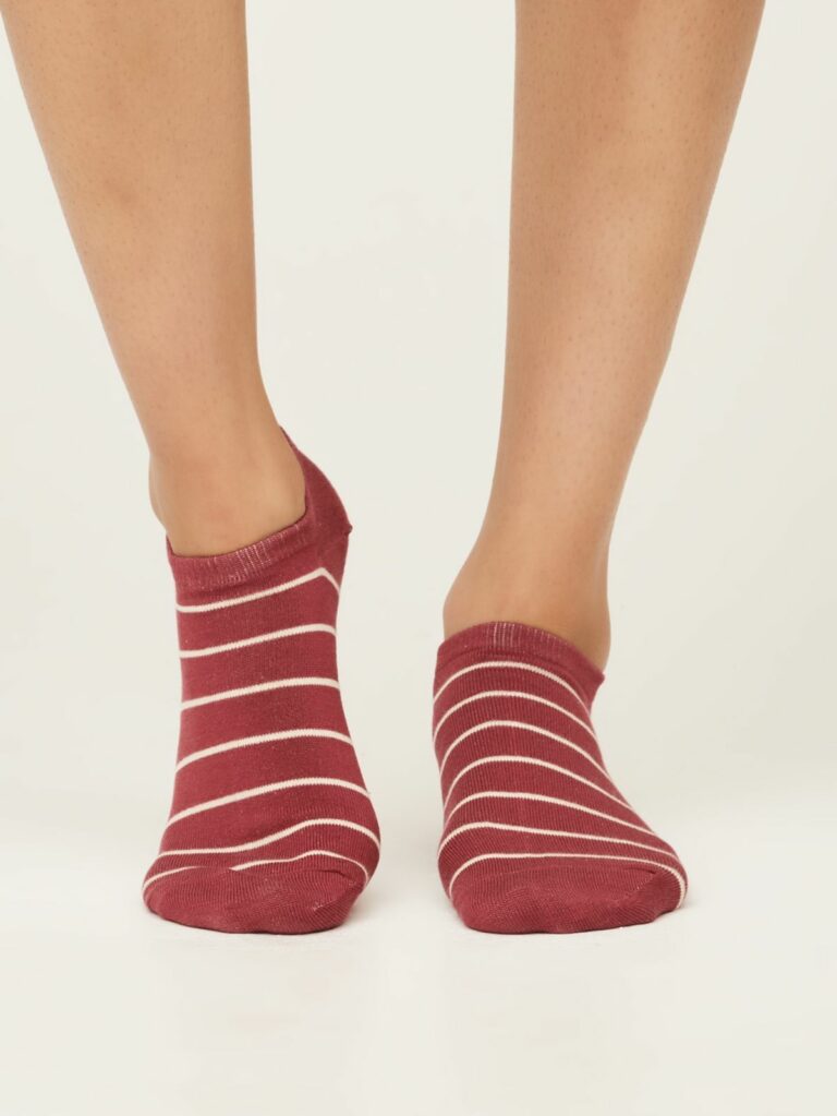 Thought dámské bambusové ponožky classic stripe blush pink