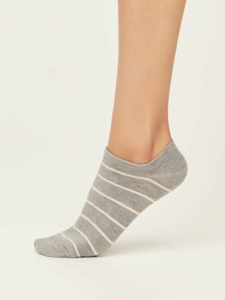 Thought dámské bambusové ponožky classic stripe mid gray