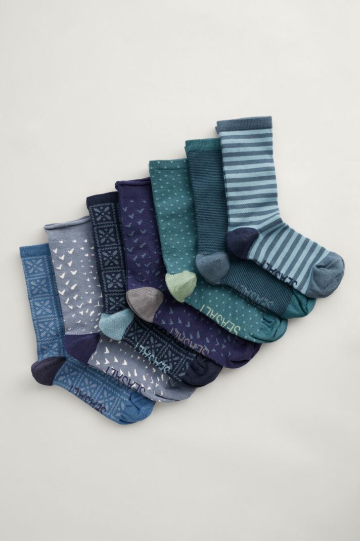 Seasalt dárkové balení dámských ponožek blueprint breaney mix