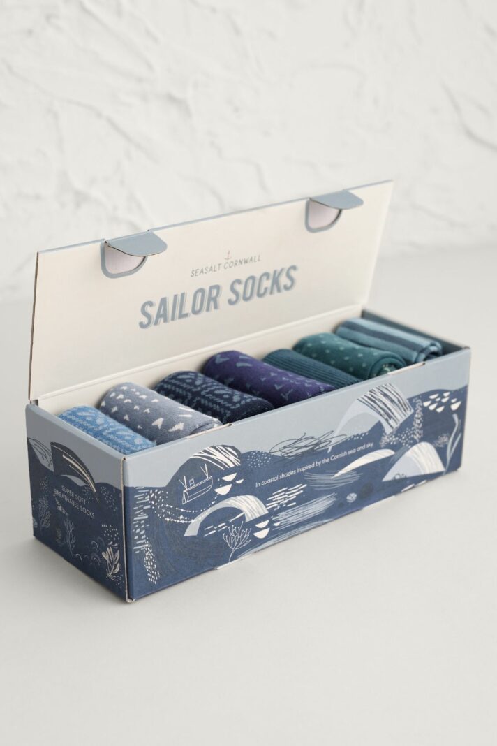 Seasalt dárkové balení dámských ponožek blueprint breaney mix