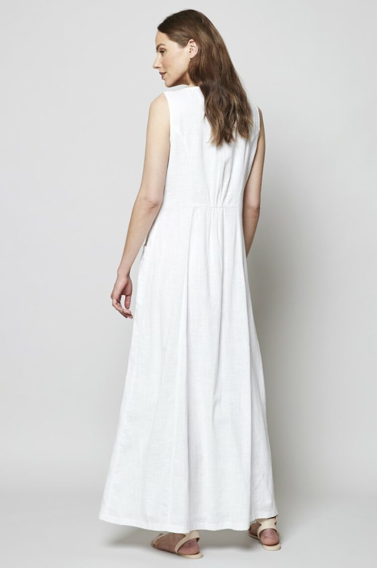 Nomads maxi šaty floaty bílé