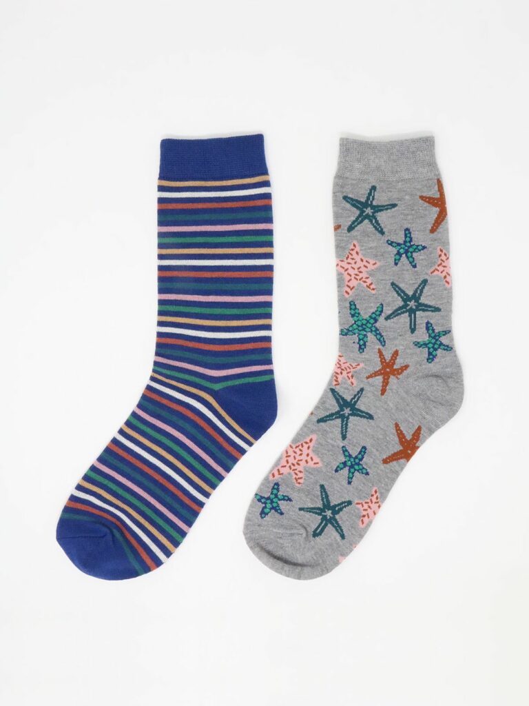 Thought dvojbalení dámských ponožek starfish&stripes 