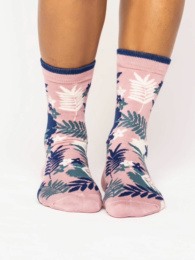 Thought dámské ponožky palm leaf blush pink