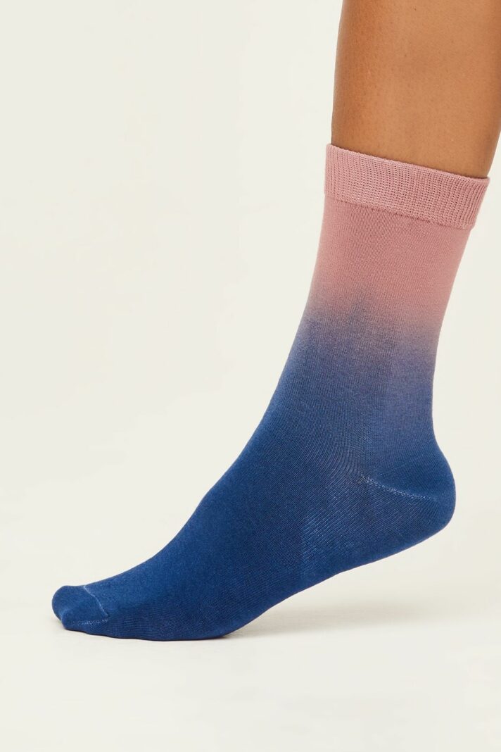 Thought dámské ponožky dip dye damson purple