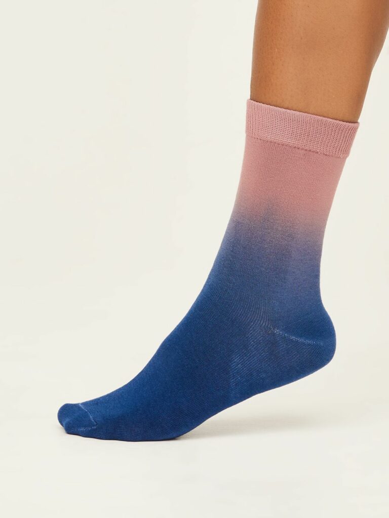 Thought dámské ponožky dip dye damson purple