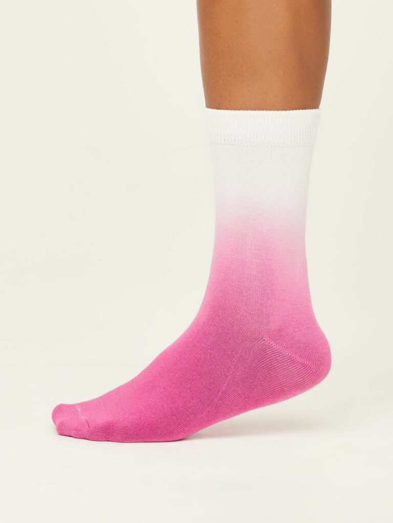 Thought dámské ponožky dip dye magenta pink