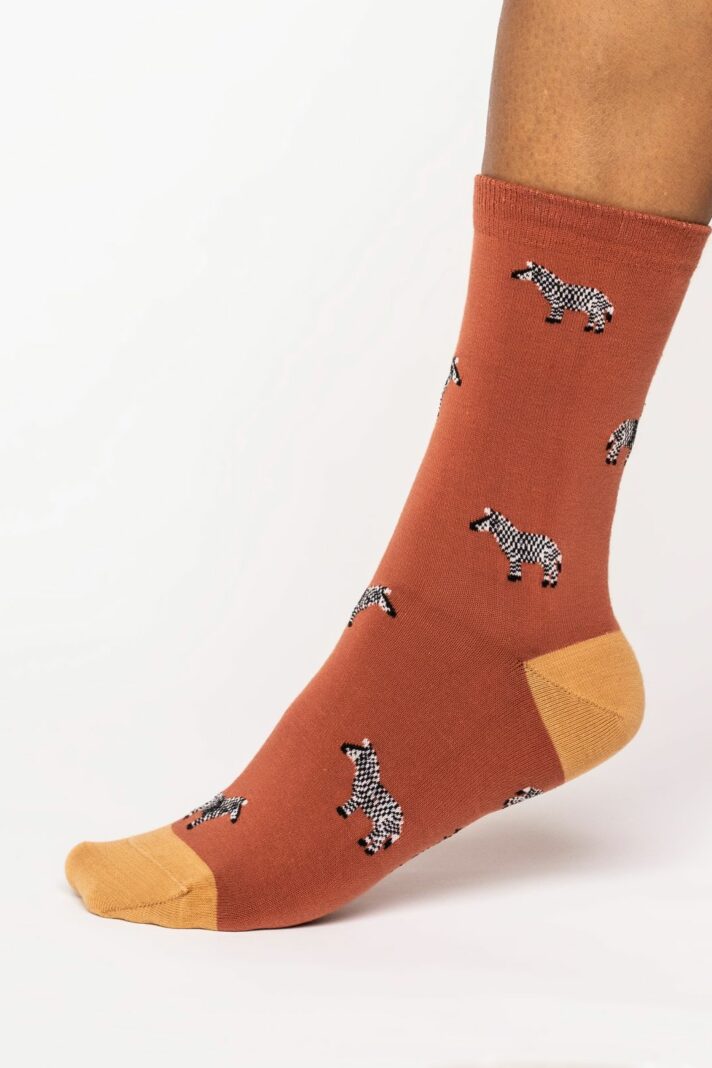 Thought dámské ponožky wild animals orange