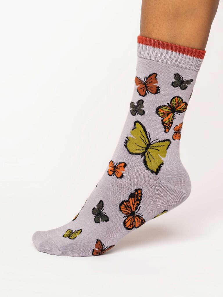 Thought dámské ponožky butterfly grey