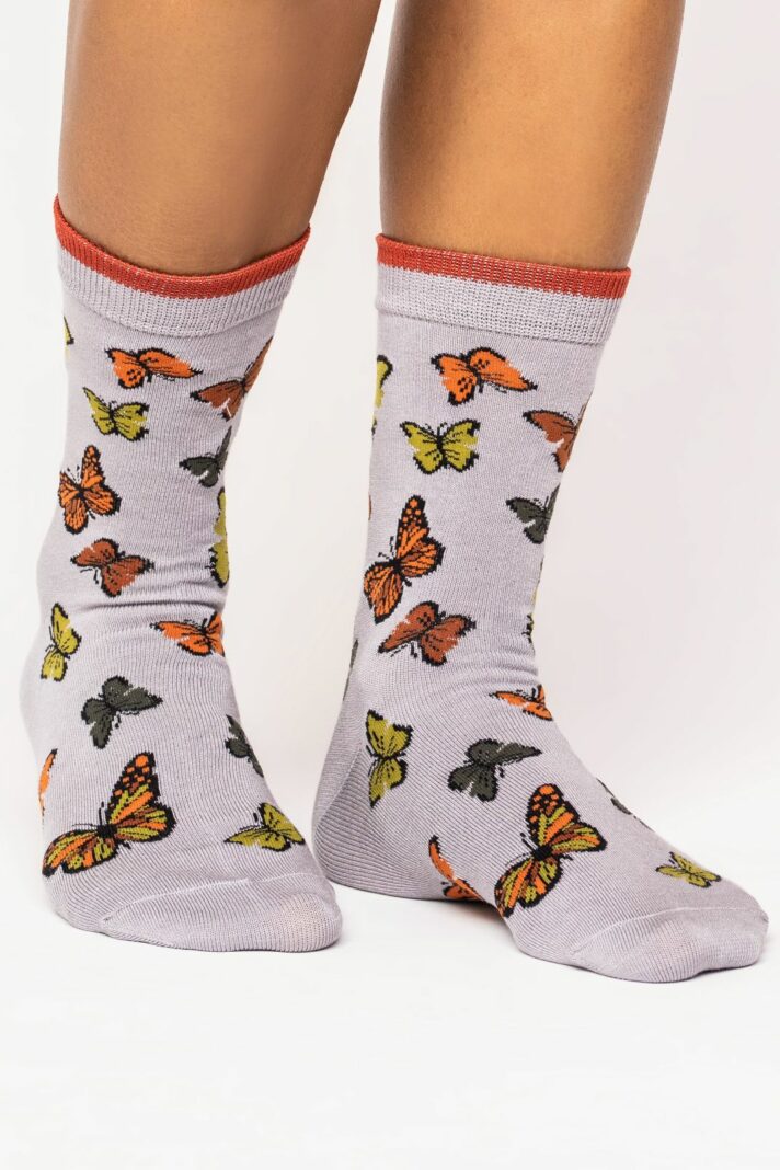 Thought dámské ponožky butterfly grey