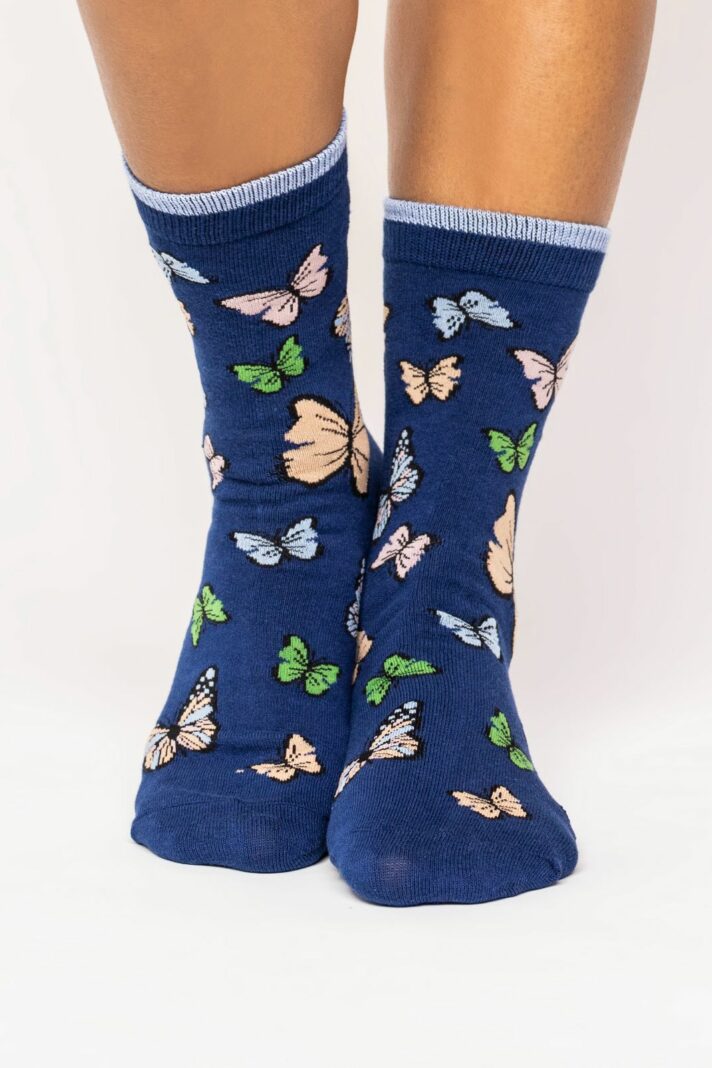 Thought dámské ponožky butterfly blue
