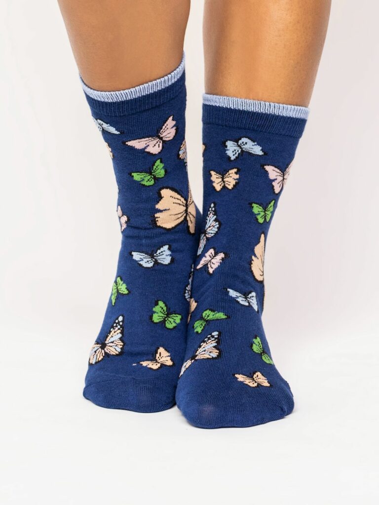 Thought dámské ponožky butterfly blue