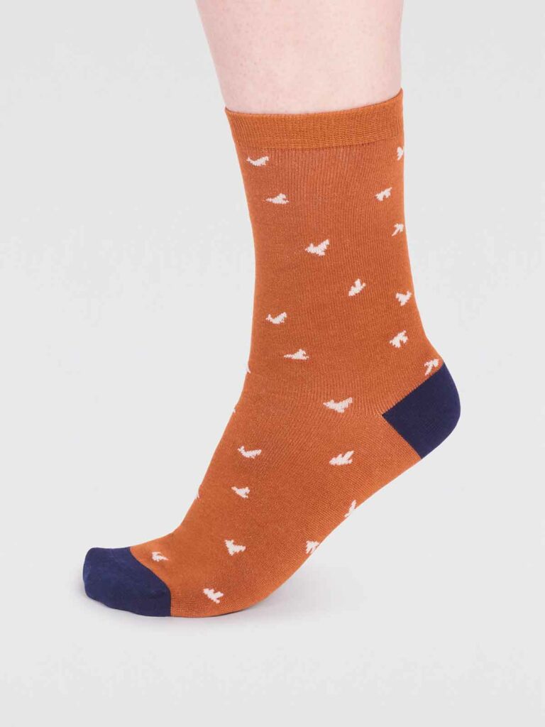 Thought dámské bambusové ponožky wren bird orange