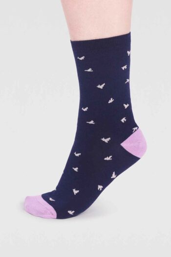 Thought dámské bambusové ponožky wren bird navy