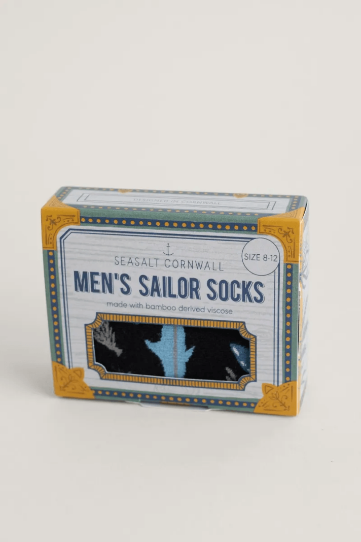 Seasalt Cornwall dárkové balení pánských ponožek sailor pellinore