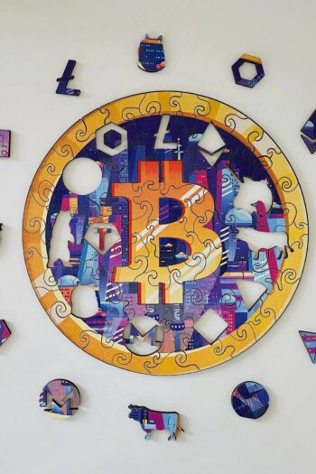 Lubiwood dřevěné puzzle bitcoin future box