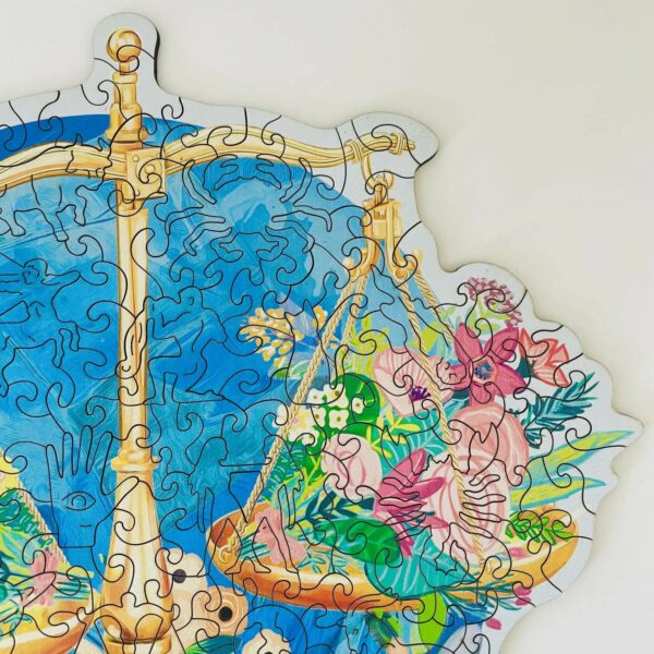 Lubiwood dřevěné puzzle zodiac váha box