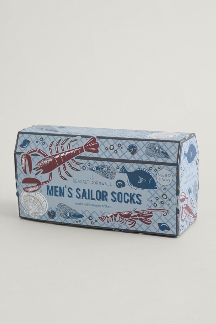 Seasalt Cornwall dárkové balení pánských ponožek sailor penhellys