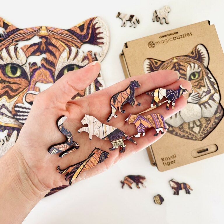 Lubiwood dřevěné puzzle royal tiger box