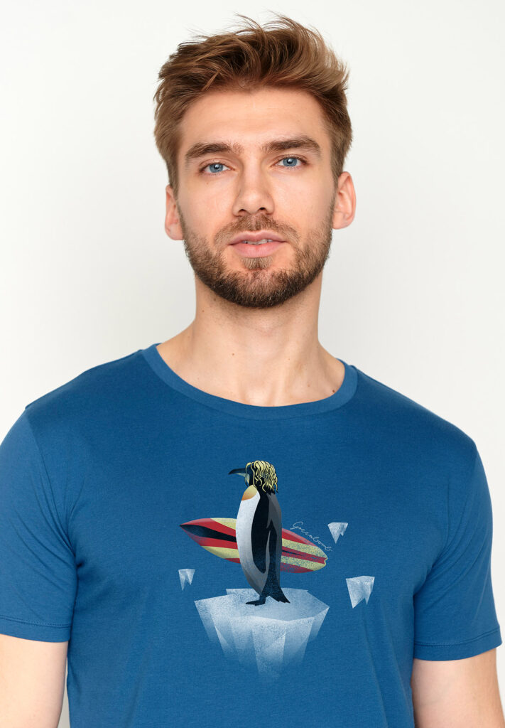 Greenbomb tričko penguin sport surf