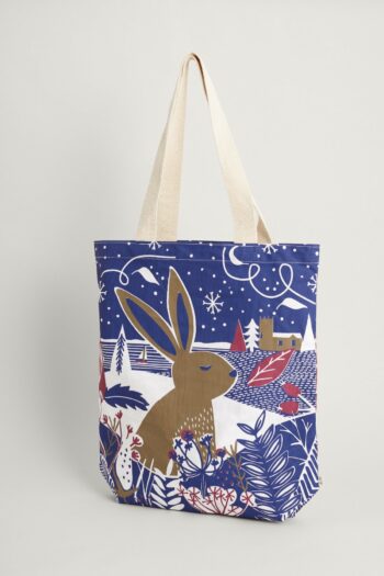 Seasalt Cornwall nákupní taška christmas hare