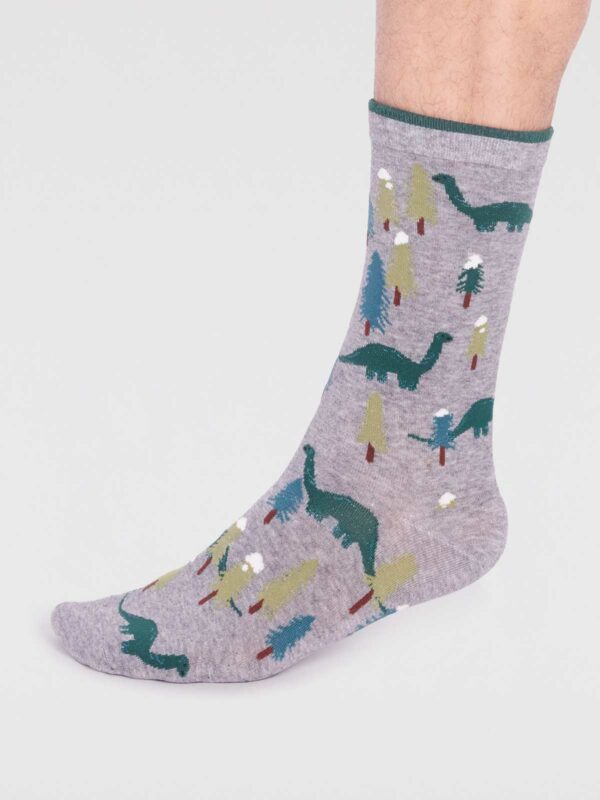Thought dárkové balení pánských ponožek eull christmas dinosaur
