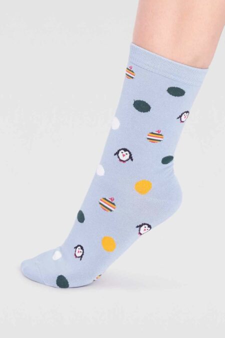 Thought dámské bambusové ponožky neva penguin blue