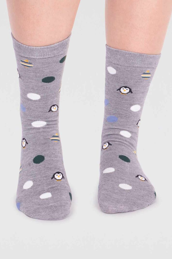 Thought dámské bambusové ponožky neva penguin grey