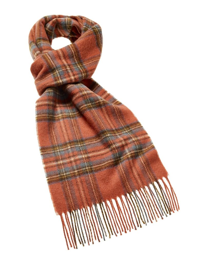 tar a antique royal stewart cm merino tartan scarf