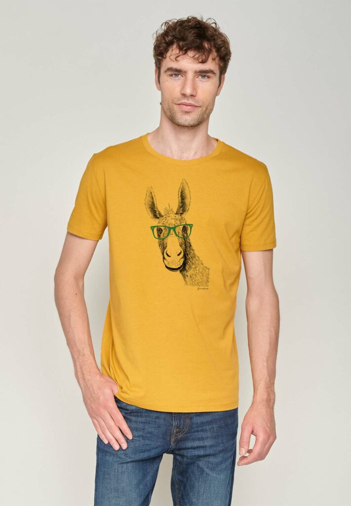 Greenbomb tričko donkey ochre